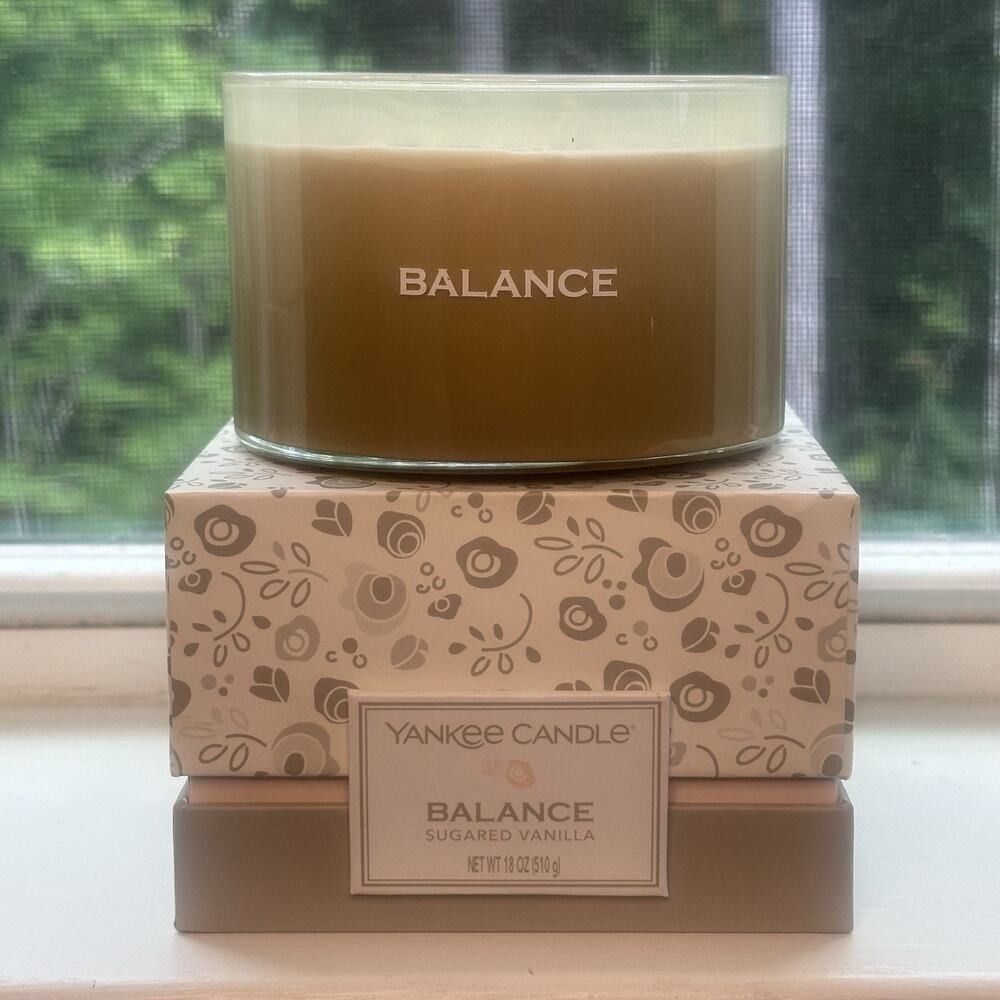 Yankee Candle Making Memories Collection Balance Vanilla Sugarcane Scent 3-Wick